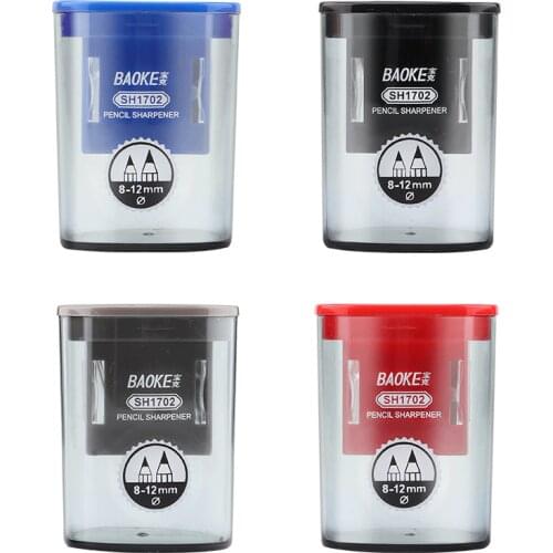 Baoke SH1702 Pencil Sharpener Single Hole Sharpener Sharpener Pencil Sharpener with Eraser Pencil Sharpener
