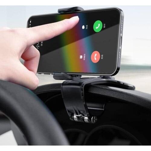 Universal Mount Phone Holder in Car HUD Flexible Clip Stand Bracket Support For Universal Mobile Smartphones Car Bracket
