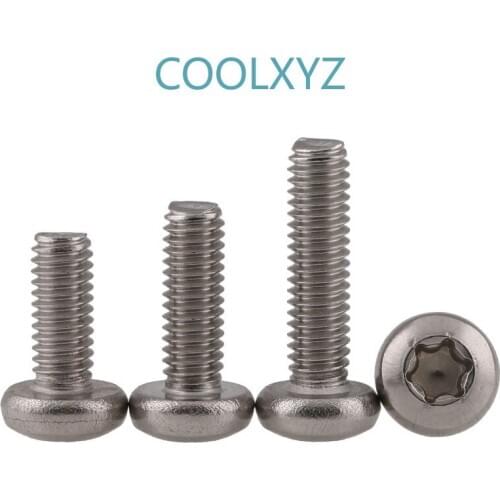 Gb2672 stainless steel 304 internal plum pan head screw anti theft Six-lobe round head screw m2m2.5 m3 M4 25PCS