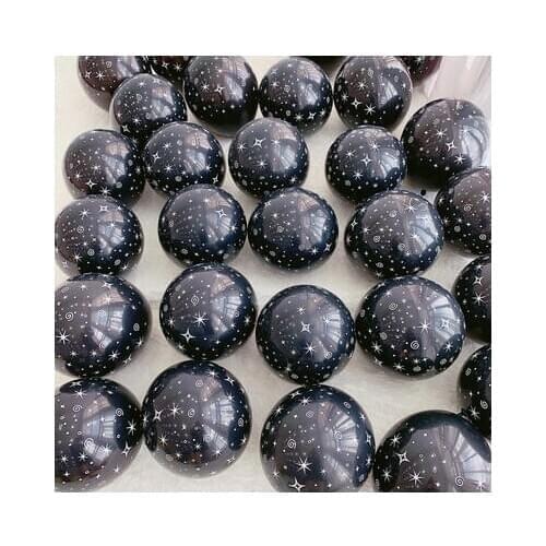 20pcs 10inch Space Theme Party Balloons explosio Star Printed Latex Air Globos Baby Shower Boy astronaut Birthday Party Supplies