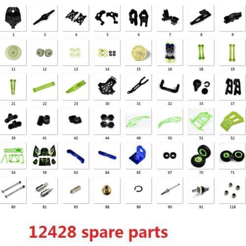 WLtoys 12428 1/12 Car RC Toys Model Spare Parts Accessories