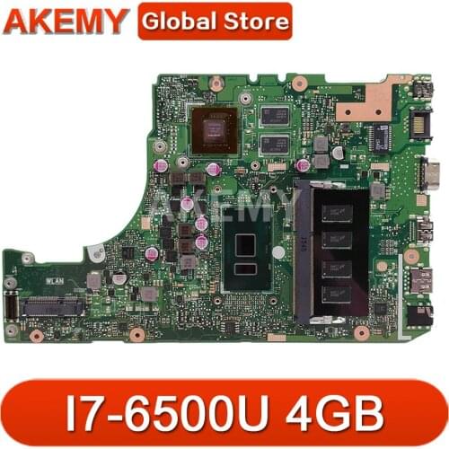 X302UVK for ASUS X302UJ X302U X302UV X302UA/UJ laptop motherboard I7-6500U GT820M-2GB RAM-4GB DDR3 original test