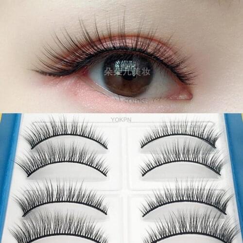 Yokpn 10 Pairs Supernatural False Eyelashes Eyelashes Long Soft Artificial Eyelashes Thick Flying Makeup Eyelashes Beginnersv