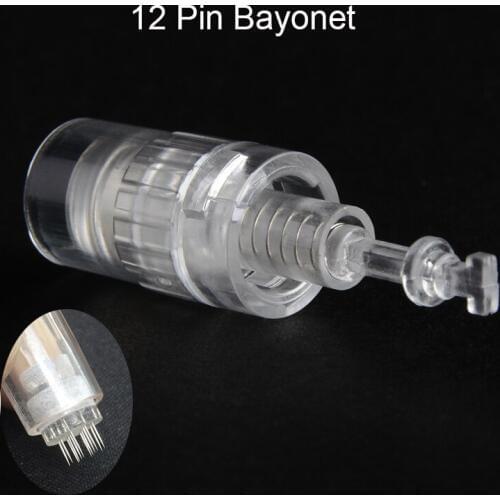 10pcs Bayonet Tattoo Cartridge Rotary Needles Electric Auto Microneedle Derma Pen Eyebrow Eyeliner Skin Makeup Tattoo Nano Tips