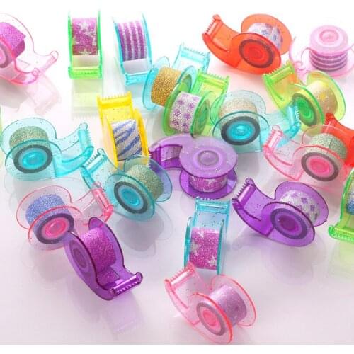 12mmx2.3mx45pcs tapes cutter Protective sleeve Stickers border masking adhesive paper washi tape DIY Scrapbooking Hand account