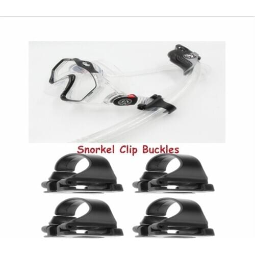 4pcs Dive Snorkel Clip Breath Tube Holder Clamp Diving Mask Retainer Keeper Snorkel Scuba Dive Diving Snorkeling Accessory