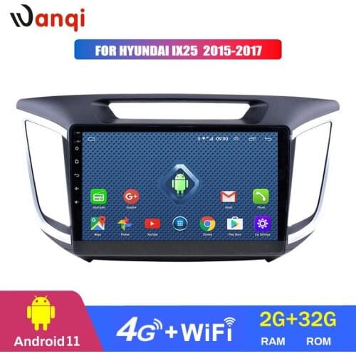 4G Lte All Netcom 10.1 Inch Full Touch Screen Android 8.0 GPS Navigation for Hyundai IX25 2015-2017 Stereo System