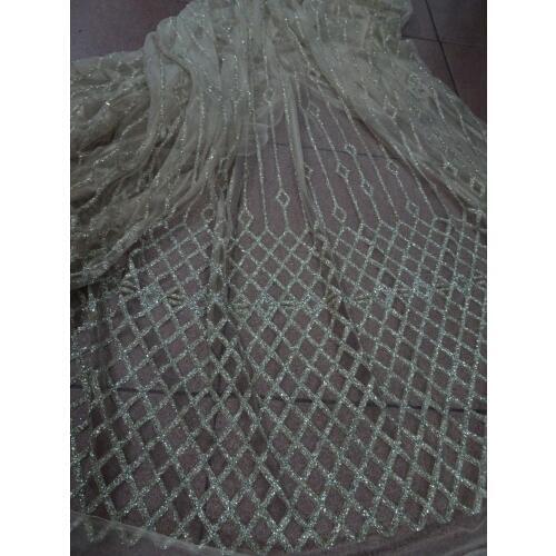 African net lace for women dress New Arrival ZH-42086 african Tulle lace fabric with glitter
