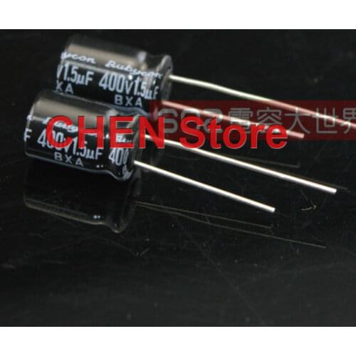 20PCS/50PCS Japan Rubycon BXA 400V1.5UF 8x12mm 105 Degree 1.5uf 400v Aluminum Electrolytic Capacitor 1.5uF/400v