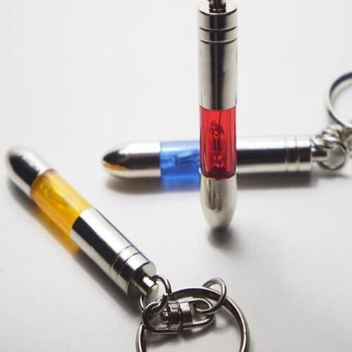 Car Anti Static Touch Pen Key Ring LED Emitter Auto Keychain Pendant Car Interior Gift For Men And Women