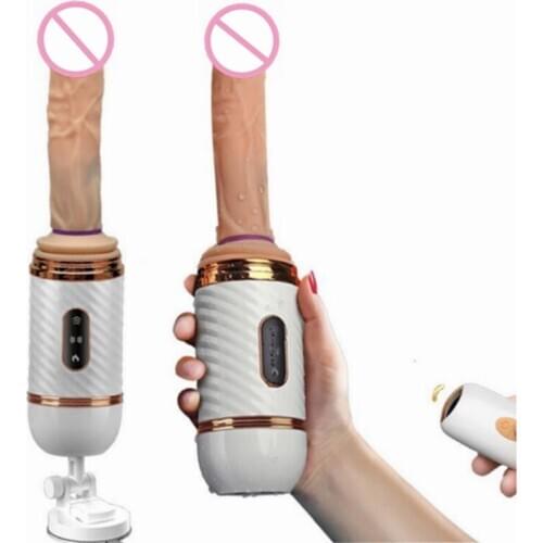 Wireless Remote Control Sex Machine Dildo Vibrator Automatic Female Masturbator Suction Cup Telemetry Gun for Women Sex Toys