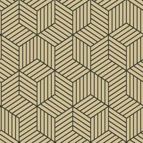Black And Beige Geometry Stripped Hexagon Peel And Stick Wallpaper Black Stripes Self Adhesive Wallpaper For Bedroom Wall Decor