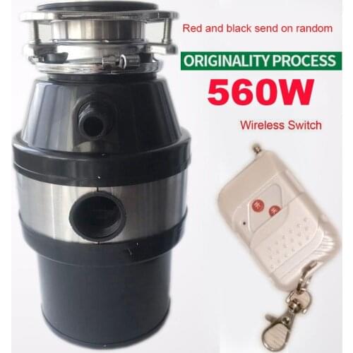 Food Waste Disposer 370W/560w Food Residue Garbage Processor Sewer Rubbish Disposal Crusher Grinder Kitchen Sink Appliance
