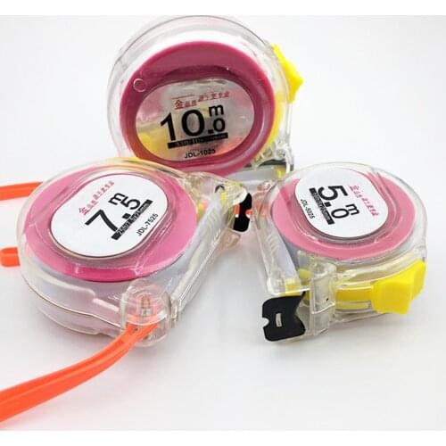 Tape Measure, Clear Shell, 5/7.5/10 Meters, Woodworking Ruler Stainless Steel Measuring Tape for DIY, Household, Construction