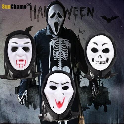 Cosplay Halloween Costume Ghost Costume Ball Hand Skeleton Simulation Skeleton Gloves Mask Party Supplies Xmas Decor