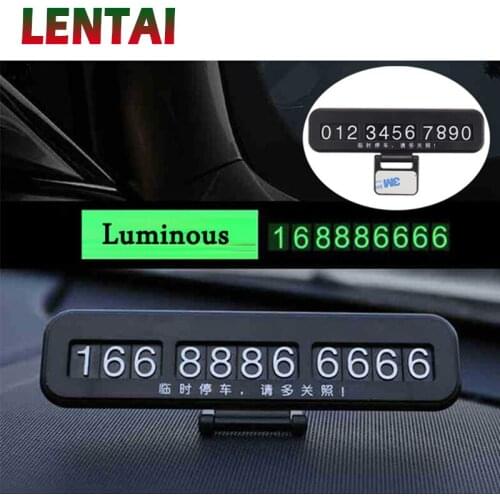 LENTAI For BMW e46 e39 e90 e60 e36 f30 f10 Volkswagen polo Citroen c4 c5 c3 MG 1Set Concealed Car Parking Card Luminous stickers