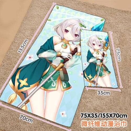 Princess Connect Re:Dive Natsume Kokoro Summer Swimming Beach Soft Towel Plush Toys Cartoon Blanket Birthday Christmas Gift