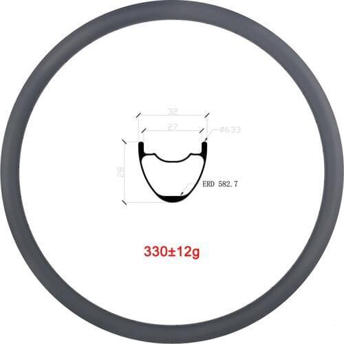 LIENGU light 330g 29er MTB XC tubeless clincher 32mm carbon rim UD matte glossy cross country bicycle 29 inch 28mm depth rim