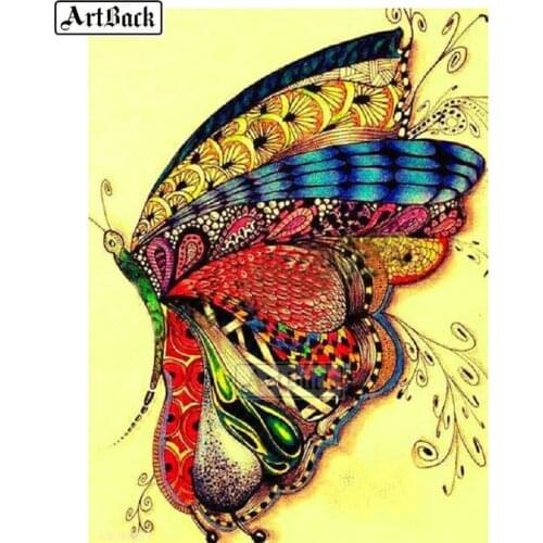 Butterfly full square drill 5d diy diamond painting kit animal 3D diamond mosaic crafts decorative painting sx53