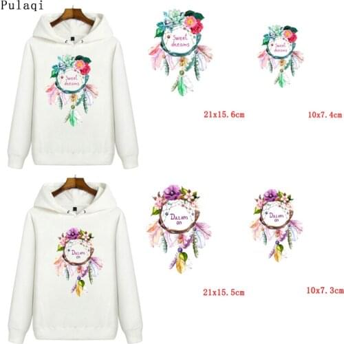 Dream On Patch Iron On Transfer Patches For Clothing DIY Iron On Sweat Dream Patches Thermal Sticker On Clothes Washable Fabric