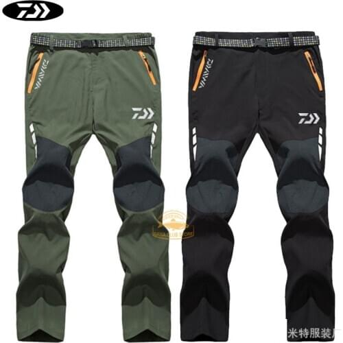 2020 Autumn Daiwa Quick-dry Fishing Pants Spring Outdoor Sports Run Breathable Pants Casual Night Reflective Fishing Trousers