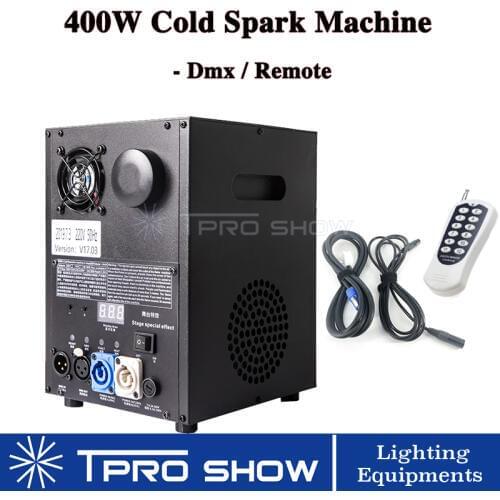 Cold Spark Fireworks Fountain Pyrotechnics Machine 400W Dmx Remote Control Sparkler Projector for Wedding Stage Ti Powder Need