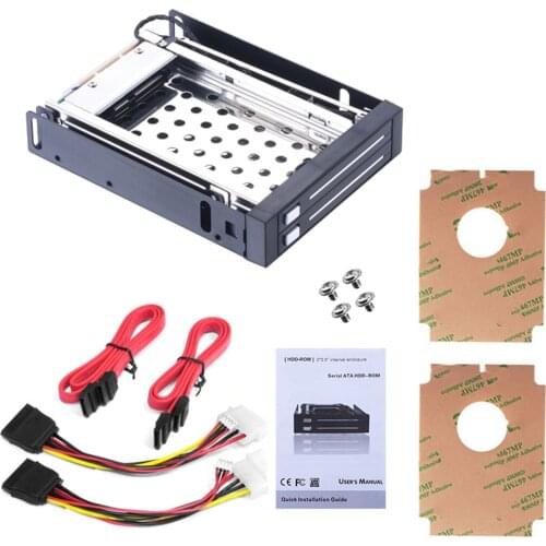 Dual Bay 2.5" Inch SATA III Hard Drive HDD & SSD Tray Caddy Internal Mobile Rack Enclosure Docking Station Hot Swap for Win7/8