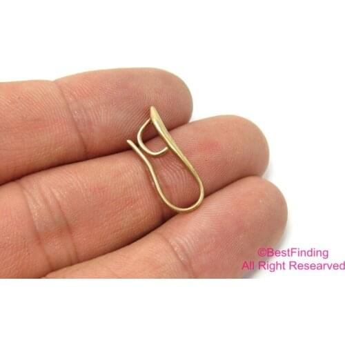 30pcs Brass Earring hooks 20mm Raw brass earring Ear wires R235