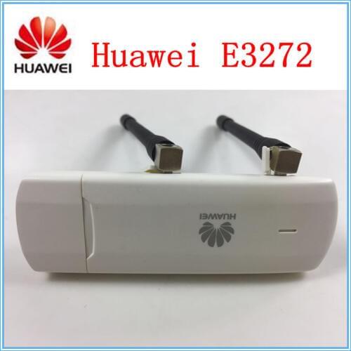 Unlocked HUAWEI E3272 150Mbps 4G LTE USB Modem Stick dongle PK E3372 E392 E3276 (plus 2pcs 4g antenna )