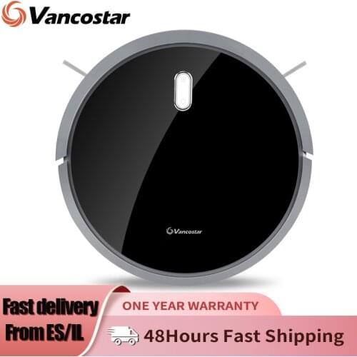 Vancostar Robot Vacuum Cleaner 1400PA Smart for Home Central Brush Dry Clean PRO4 for Wood Floor Carpet PVC Composition Tile