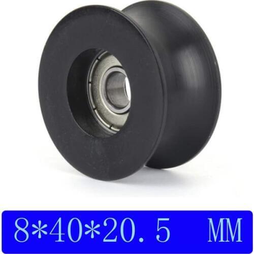 Furniture or window sliding POM material rollers/pulleys/runner 608zz bearing bore 8mm, diameter 40mm,thickness 20mm. 10pcs/lot