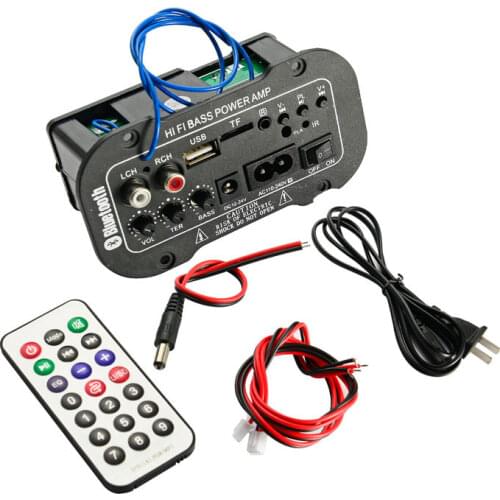 Subwoofer Bluetooth Digital Amplifier Board 25W Audio Amplifiers With USB FM Radio TF Player Amplificador DIY For Car Speaker