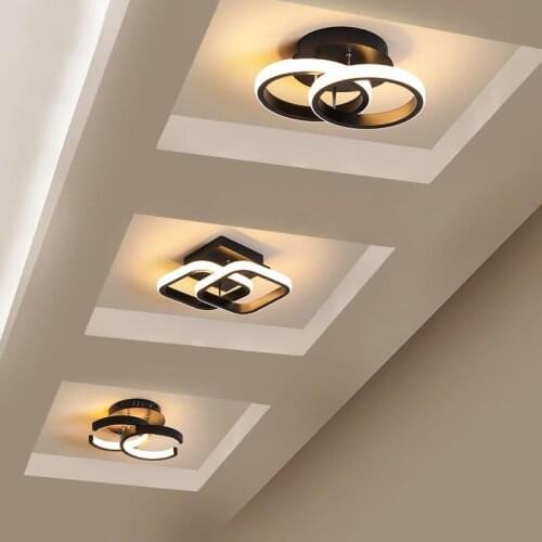Nordic into the home aisle lights creative star simple black off the hood balcony foyer LED ceiling corridor lights