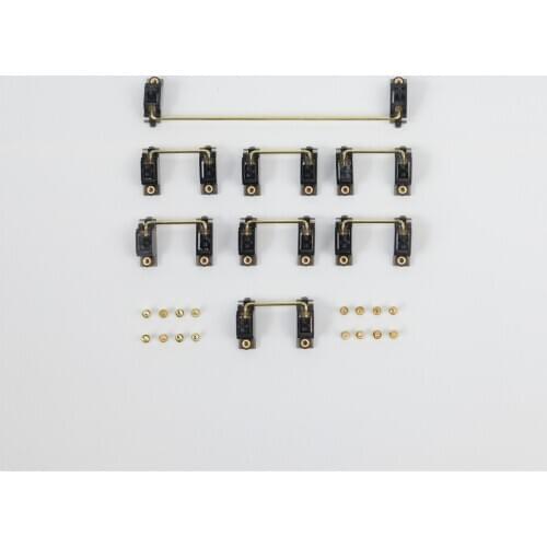 Transparent Gold-Plated Screw Stabilizer PCB Stabilizer GH60 XD60 Customized Diy Mechanical Keyboard Stabilizer 2U 6.25U