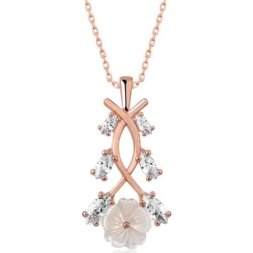 Tevuli 925 Sterling Silver Spring Flower Necklace