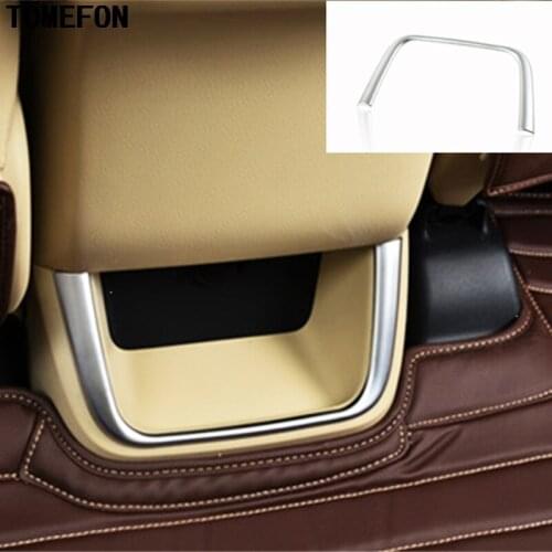 TOMEFON Interior Accessories For Toyota Highlander Kluger XU50 2014 2015 Armrest Box Rear Air Vent Trim Cover Molding