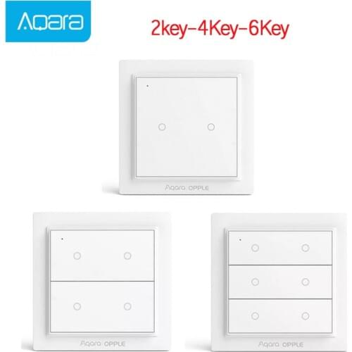 2020 Aqara Opple Wireless Smart Switch International Version ZigBee 3.0 Work With Mijia App Apple HomeKit Opple Wall Switch