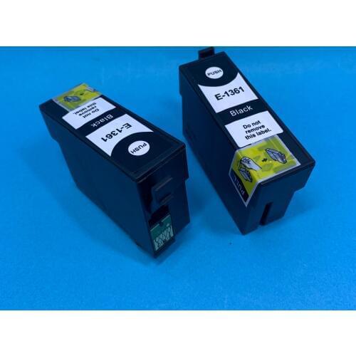 YOTAT 2pcs Compatible Ink Cartridge T1361 For Epson Workforce K101 K201 K301 inkjet printer