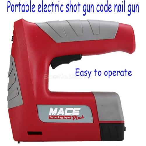 1 Pcs Rechargeable Lithium Battery Cordless Electric Nail Gun Portable Straight/square Staple Woodworking Tools Power Brad