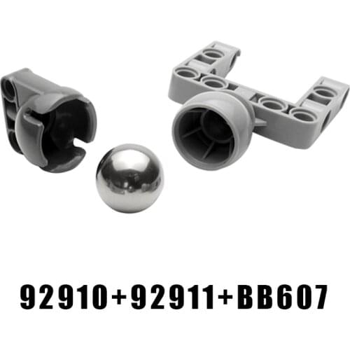 1Piece High-tech Building Block Parts EV3 Universal Wheel + EV5 Steel Ball BB607 Compatible with No.92910 99948+92911 Parts