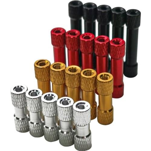 10pcs M3 Aluminum Standoff Double Hex Spacer Column Colourful Round Section Lightweight DIY FPV Quadcopter Drone Multirotor RC