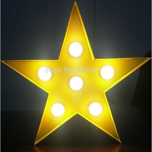 Customize 12" metal Letters light LED alphabet Marquee Sign LIGHT UP Vintage metal letter signs light Indoor wall decoration