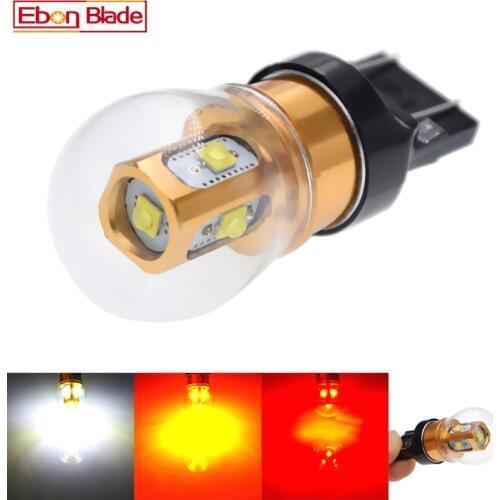 2Pcs T20 W21W LED WY21W W21/5W 7440 7443 LED Bulbs T25 3157 P27/7W XBD Chips Auto Lamp White Red Amber Car Light LED 10V-30V DC