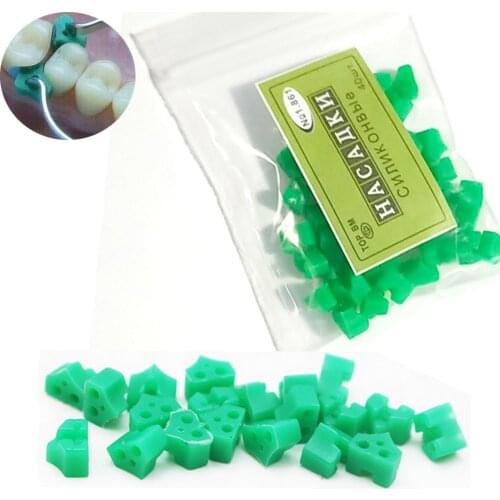 40pcs/bag Dental Wedges Silicone Rubber Add On Wedges TOR VM No 1.861 Delta Ring Tine Dental Material Dentist Tools
