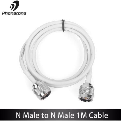 50-3 RG58 Coaxial Cable For Signal Booster Repeater to Splitter & Antenna RF Adapter with N male to N male connector 1M Cable