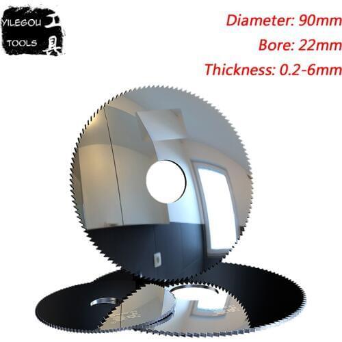 90mm Solid Alloy Tungsten Milling Cutter. 90x22mm Tungsten Steel Circular Saw Blades Cutting Stainless Steel. Thickness 0.2-6mm