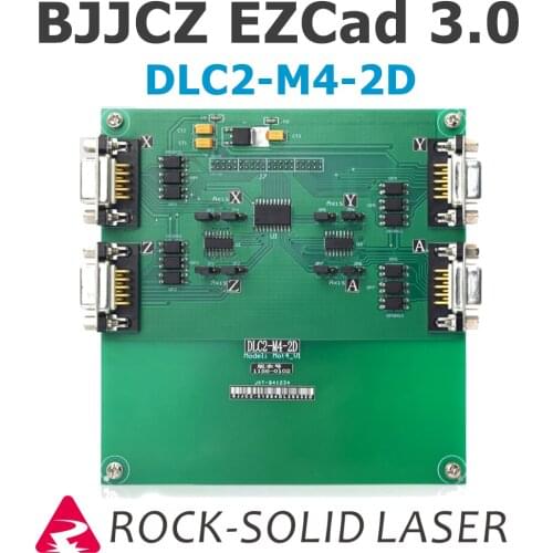 BJJCZ EZCad 3 Card DLC2-M4-2D Fiber CO2 UV Laser Control Board Laser Marking Engraving Machine Parts with Driver & Software