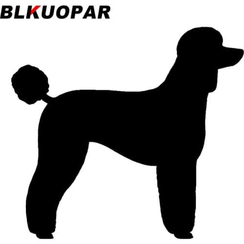BLKUOPAR for Standard Poodle Silhouette Car Sticker Personality Decals 3D Waterproof Graffiti Stickers Suitable for GTR EVO SX