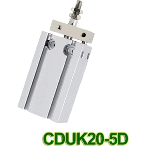CDUK20-5D SMC type Double Acting Non-rotating Rod Type bore 20mm stroke 5mm Free Mount Cylinder Single Rod CUK20-5D CDUK 20-5D