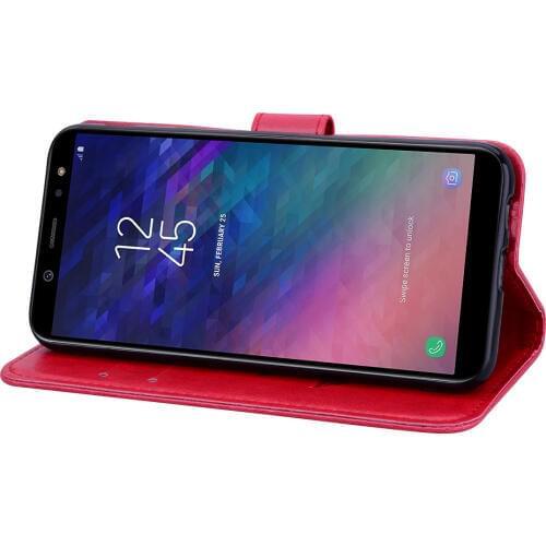 For Coque Samsung Galaxy A6 Plus Case PU Leather Wallet Phone Case For Samsung A6 2018 Case Flip Cover Card Holder Book wallet